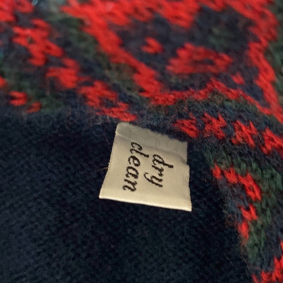 Vintage Pendleton wool cardigan sweater navy Size small - Picture 7 of 8